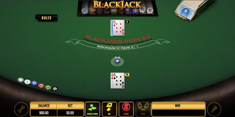 Blackjack - game bài Gemwin hay, đáng chơi