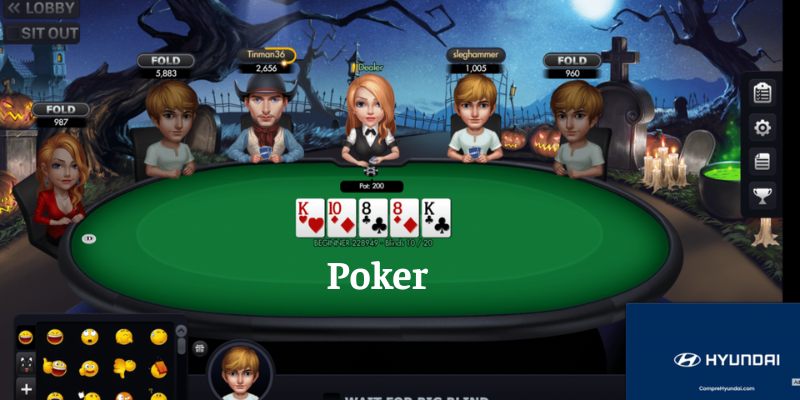 Poker - thể loại game bài hấp dẫn với các vòng chơi thú vị