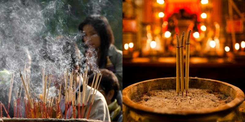 Thắp hương thường xuyên cho gia tiên và tại chùa để đánh bài hên